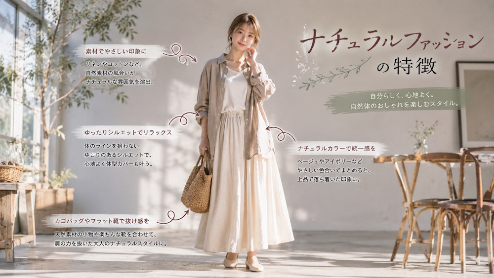 ナチュラルファッションの特徴