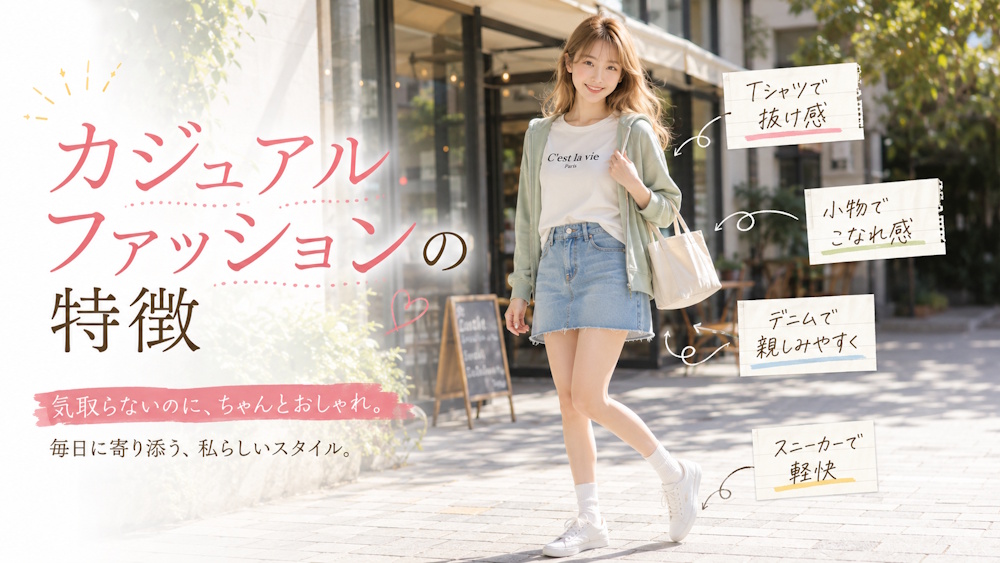 カジュアルファッションの特徴
