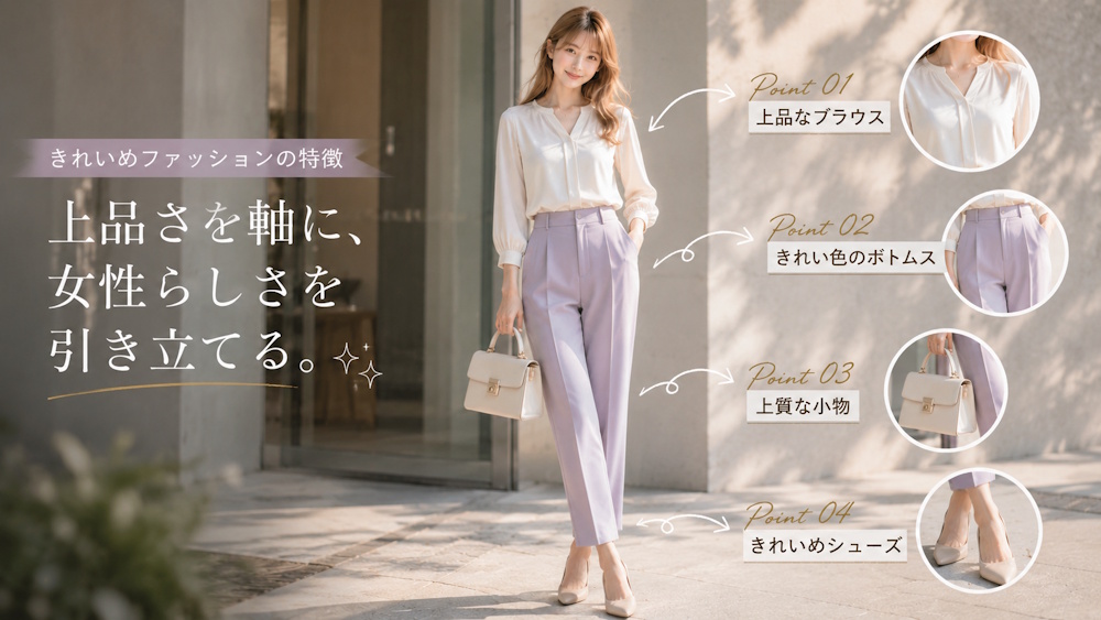 きれいめファッションの特徴