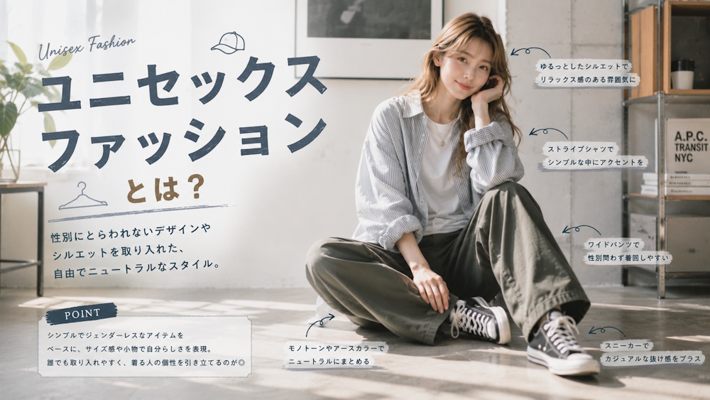 ユニセックスファッションとは?