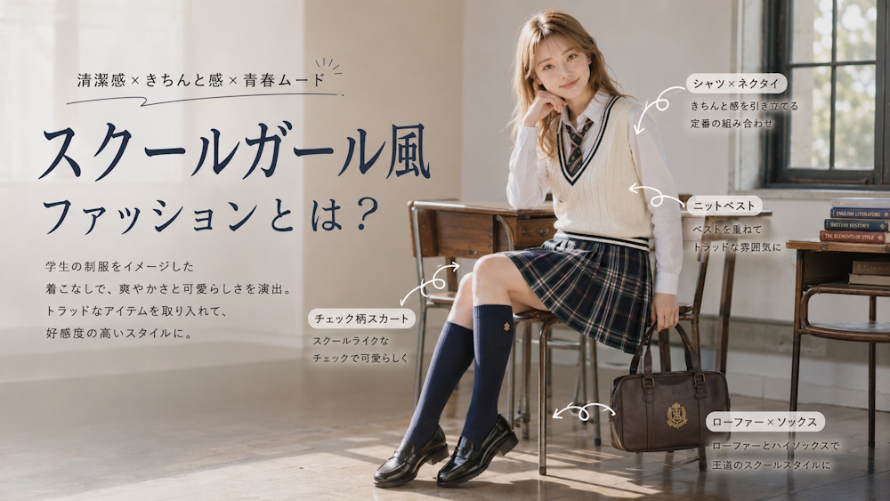 スクールガール風ファッションとは？