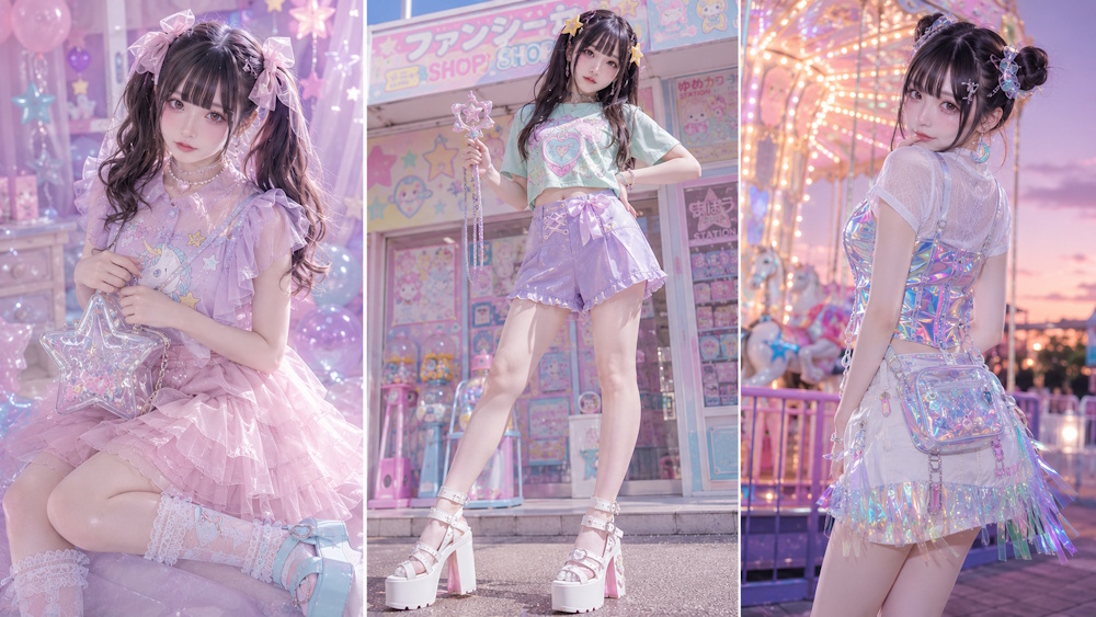 ゆめかわいいコーディネート例