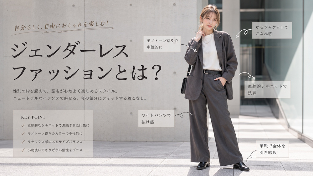 ジェンダーレスファッションとは?