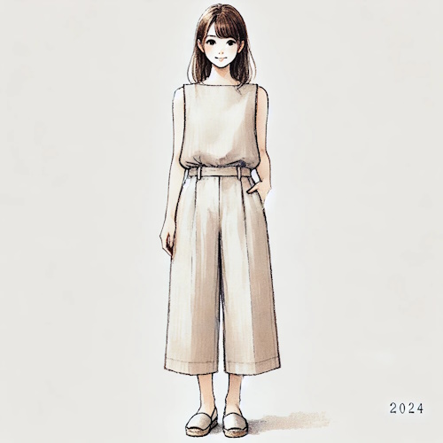 2024年30代女性の夏のトレンドファッション