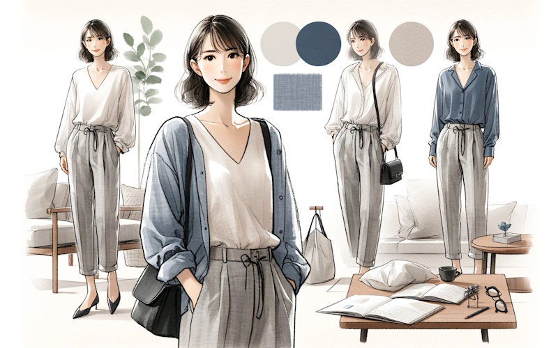 50代女性のきれいめカジュアルにおすすめのプチプラファッション通販とコーディネートの特徴まとめ