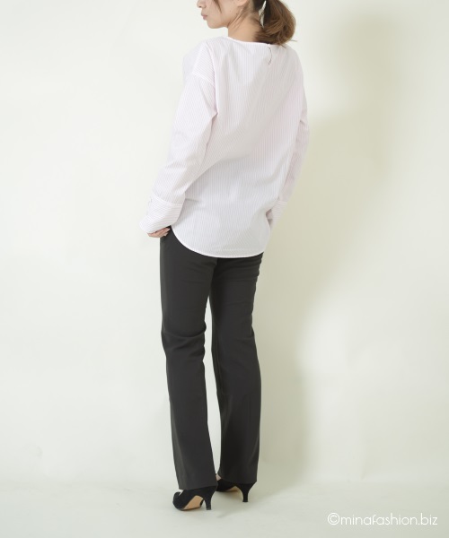 DoCLASSE　ＵＶコットン・ボートネックプルオーバー　￥5,489（税込）