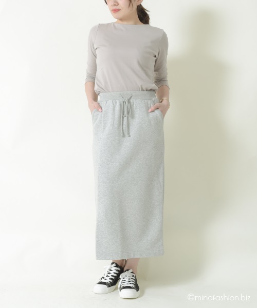 DoCLASSE　ドゥクラッセＴシャツ・ボートネック7分袖/58cm丈　3,289円（税込）