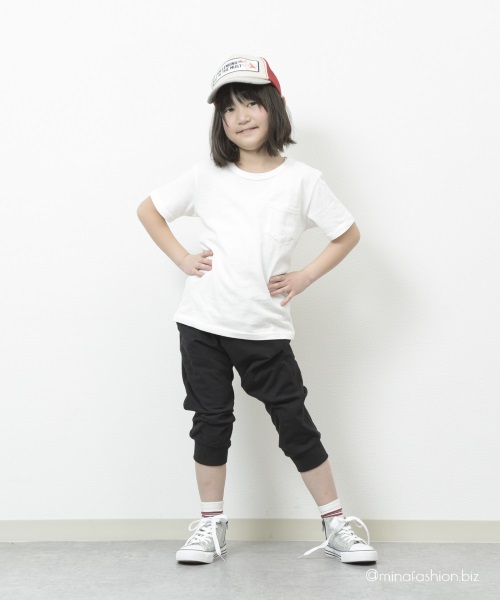 サルエルパンツでボーイッシュに