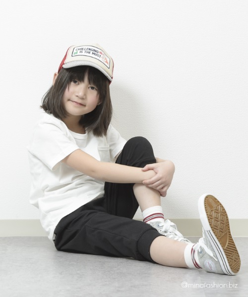 サルエルパンツでボーイッシュに