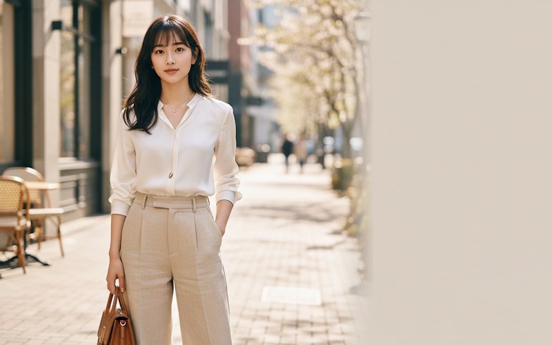 40代女性のきれいめ春夏ファッション 流行を上手に取り入れる考え方