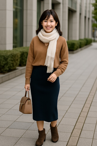 【2025年度冬】30代女性がおしゃれに着たいペンシルスカートを使ったコーディネート