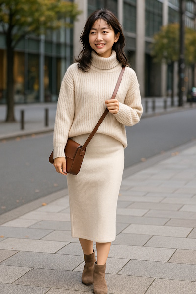 【2025年度冬】30代女性がおしゃれに着たいペンシルスカートを使ったコーディネート