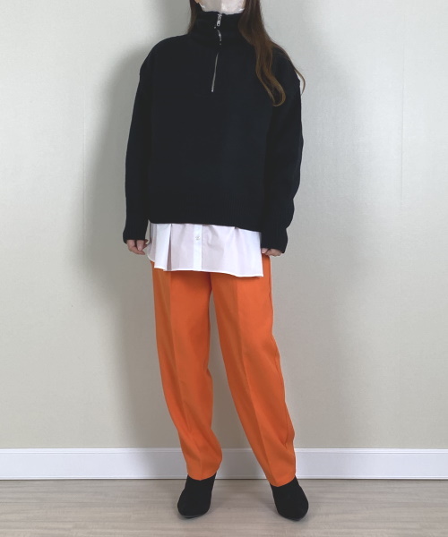 bohmal ハーフジップニット ¥4,990（税込）