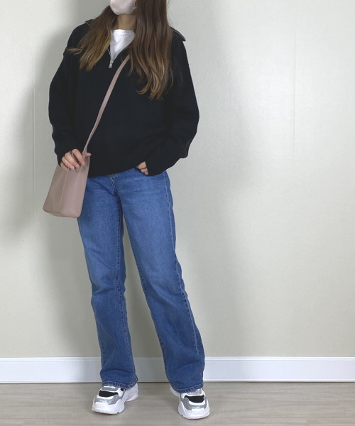 bohmal ハーフジップニット ¥4,990（税込）