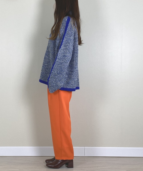 bohmal スリーブラインカラフルミックスニット ¥4,990（税込）