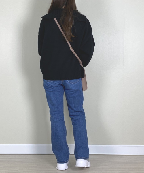 bohmal ハーフジップニット ¥4,990（税込）