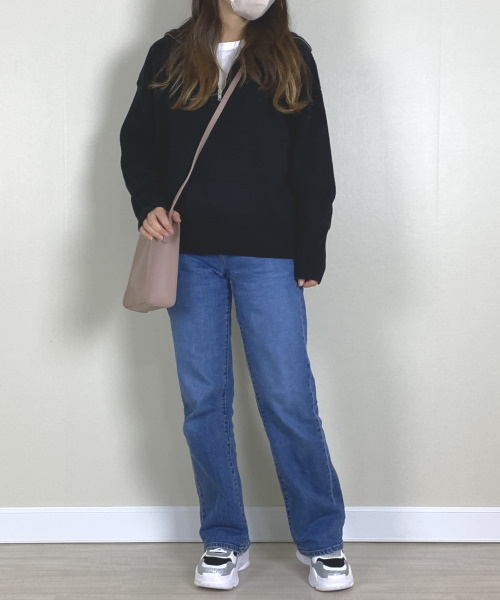 bohmal ハーフジップニット ¥4,990（税込）