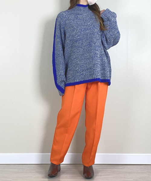 bohmal スリーブラインカラフルミックスニット ¥4,990（税込）