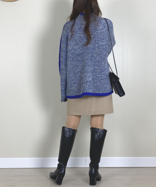 bohmal スリーブラインカラフルミックスニット ¥4,990（税込）