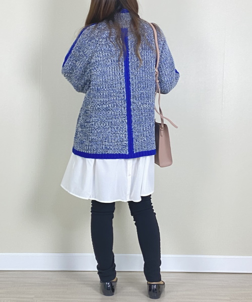 bohmal スリーブラインカラフルミックスニット ¥4,990（税込）