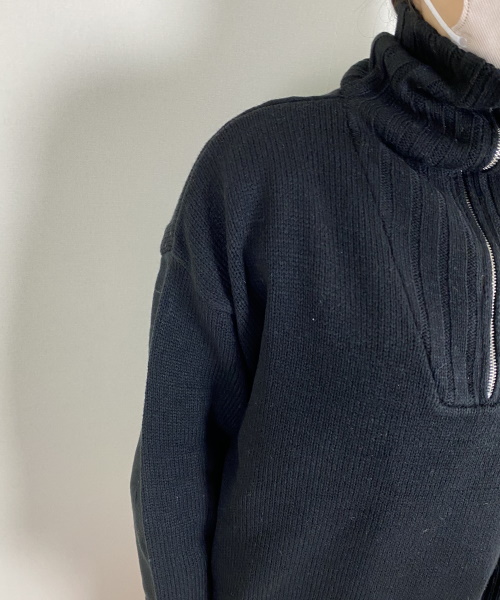 bohmal ハーフジップニット ¥4,990（税込）