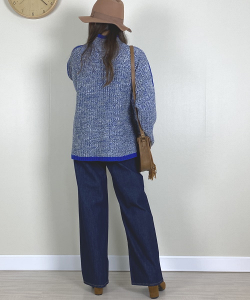 bohmal スリーブラインカラフルミックスニット ¥4,990（税込）