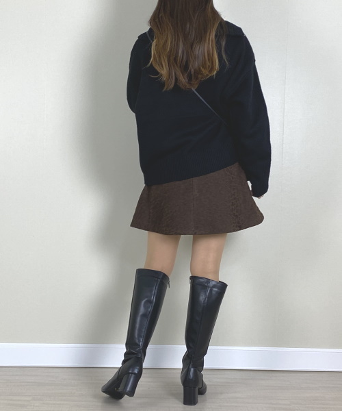 bohmal ハーフジップニット ¥4,990（税込）