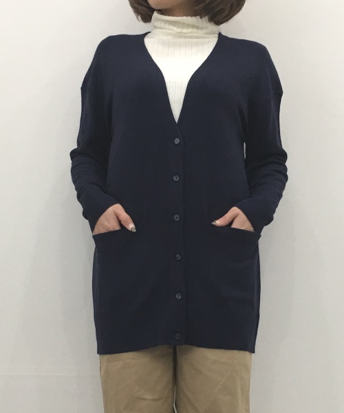 DoCLASSE シルクフィール・ロングカーディガン