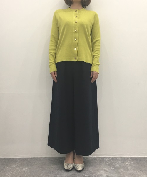 DoCLASSE シルクフィール・クルーネックカーディガン