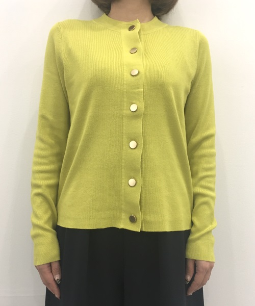 DoCLASSE シルクフィール・クルーネックカーディガン