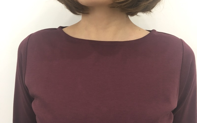 DoCLASSET　ドゥクラッセTシャツ・ボートネック長袖／58cm丈