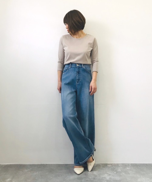 DoCLASSE　ドゥクラッセＴシャツ・クルーネック7分袖