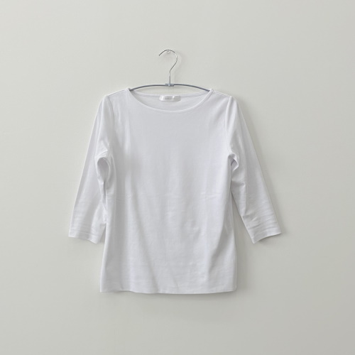 ドゥクラッセＴシャツ・ボートネック7分袖/58cm丈　3,289円（税込）