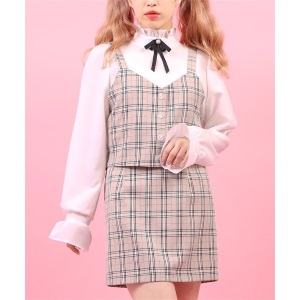 WEGOチェックセットアップ4,399円