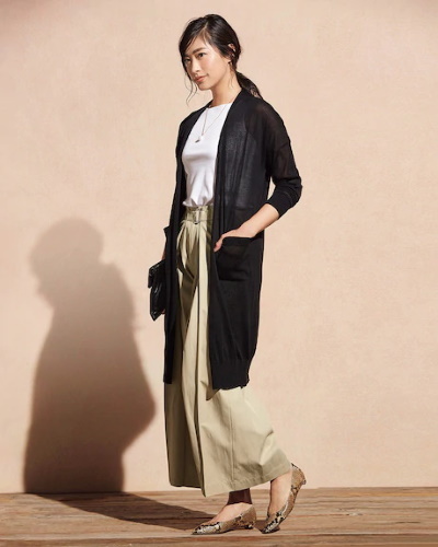 DoCLASSEシルキーコットン・ロングカーディガン5,990円