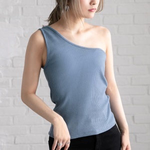 夢展望ワンショルレースアップテレコカットソートップス1,690円