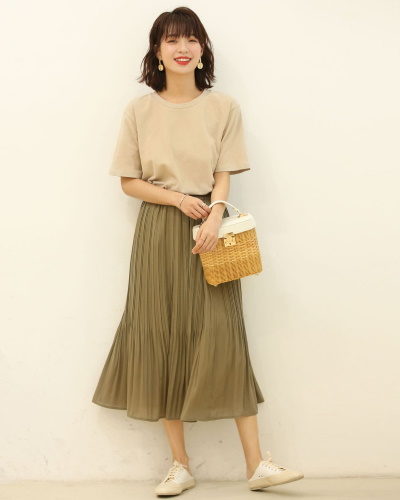 SAISON DE PAPILLON裾消しプリーツフレアスカート2,990円
