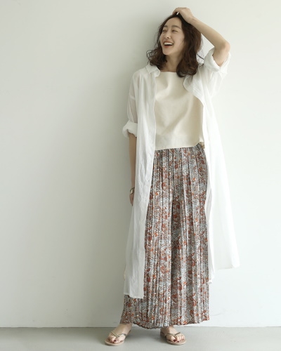 cocaペイズリー柄リラックスパンツ1,990円