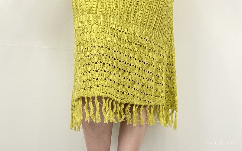 REAL CUBE フリンジデザインニットセットアップ　3,300円