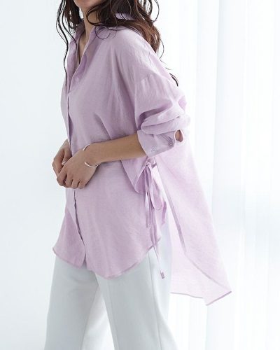 2020年30代女性の春夏トレンドファッション・シアーシャツ