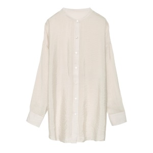 Re:EDIT・レーヨンブレンドマオカラーシアーシャツ/3,790円