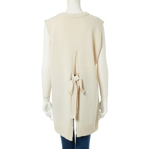 fifth・バックリボンデザインニットベスト/5,690円