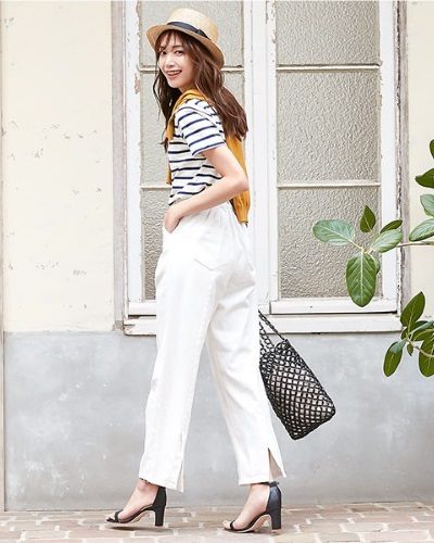 2020年30代女性の春夏トレンドファッション・テーパードパンツ