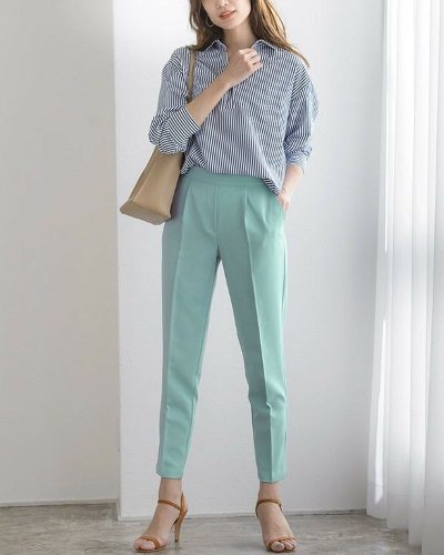 2020年30代女性の春夏トレンドファッション・テーパードパンツ