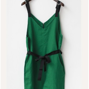 REAL CUBE・リネンリボンベルトオールインワン/3,000円