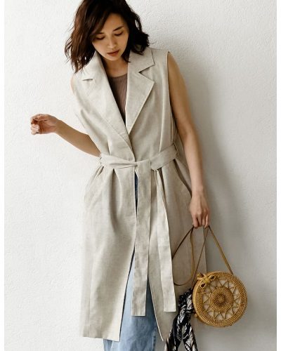 2020年30代女性の春夏トレンドファッション・リネンジャケット