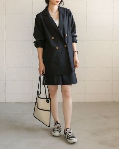 2020年30代女性の春夏トレンドファッション・リネンジャケット