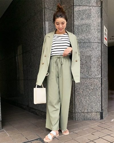 2020年30代女性の春夏トレンドファッション・リネンジャケット