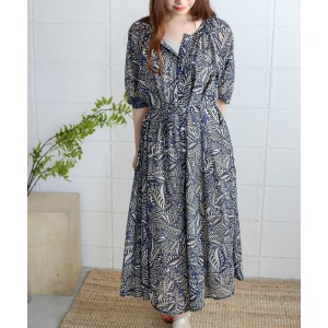 BouJeloud・ボタニカル柄ワンピース/9,856円