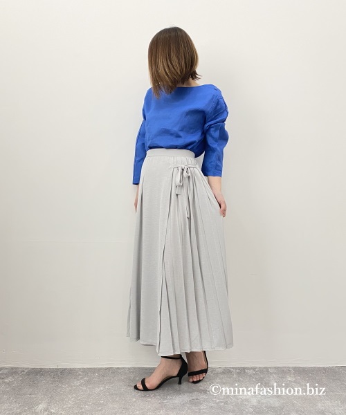 DoCLASSE　21番リネン・肩ボタンブラウス　5,990円